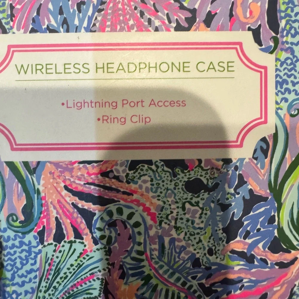 Lilly Pulitzer Colorful Wireless‎ Headphone Case for Air Pods 1 & 2